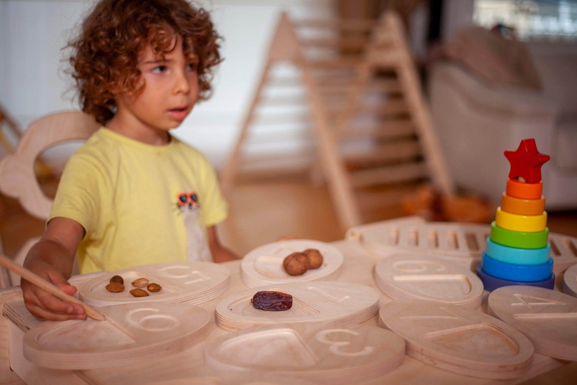 Wooden Tracing Board for Toddlers-3